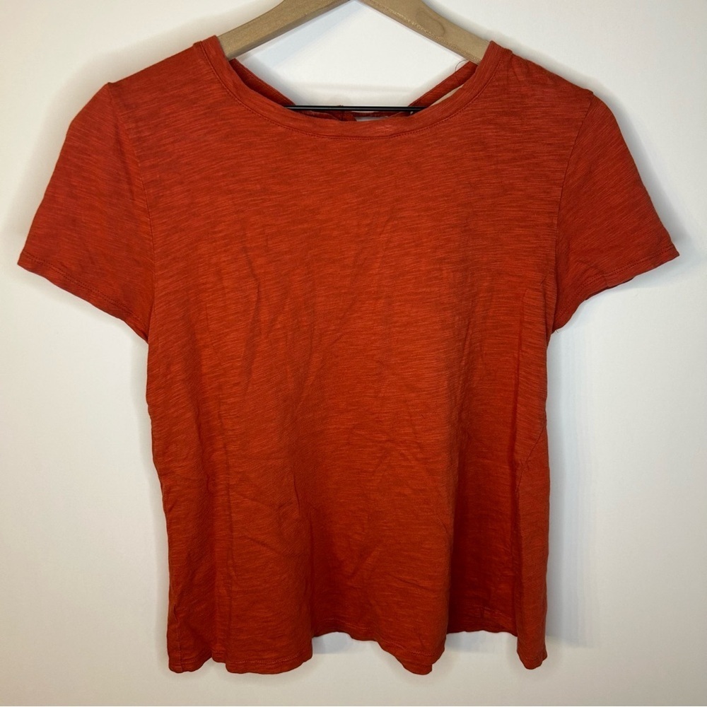 LOFT Short Sleeve Tee in Burnt Orange